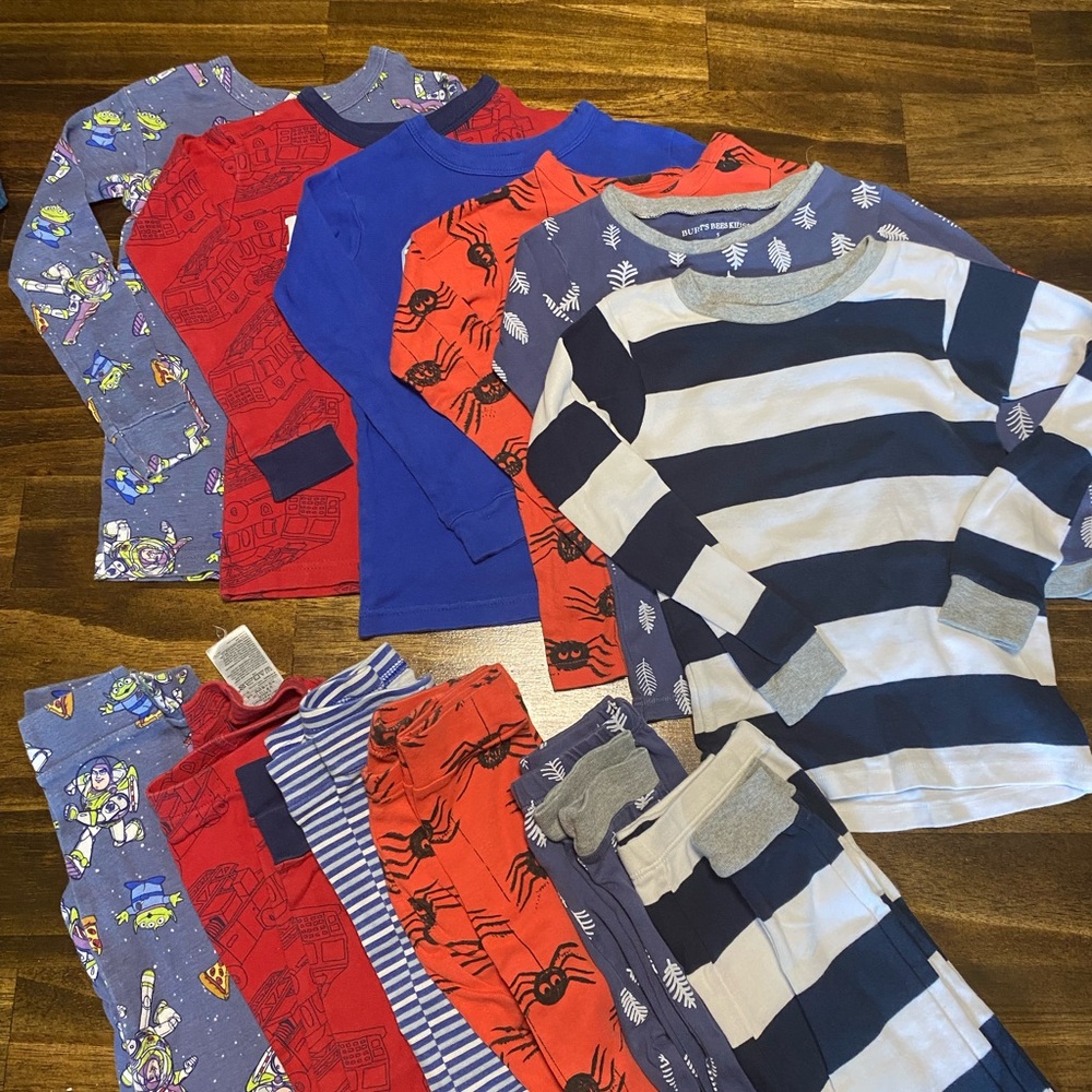 Gap & Burts Bees Kids Pajamas Set - Striped and Patterned